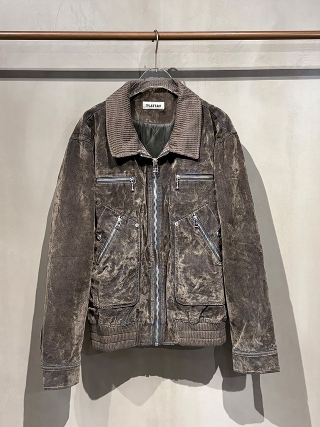 PLATEAU STUDIO【Flocked denim jkt】