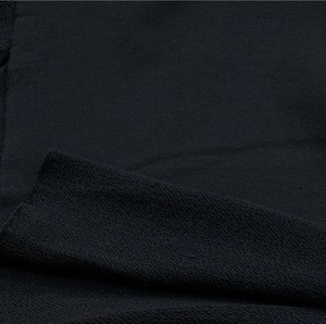 ★TC191◆3.3m◆ラスト1点！綿100％裏毛ニット生地◆ブラック