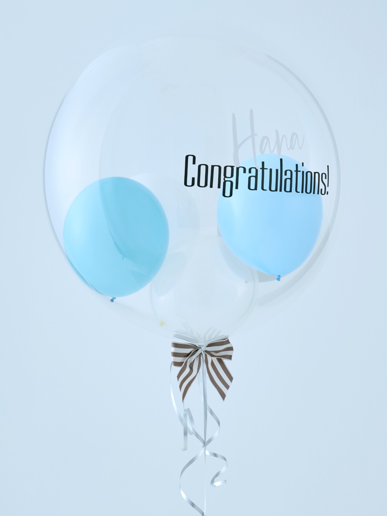 BUBBLE BALLOON sizeM ニュアンスカラー ブルー