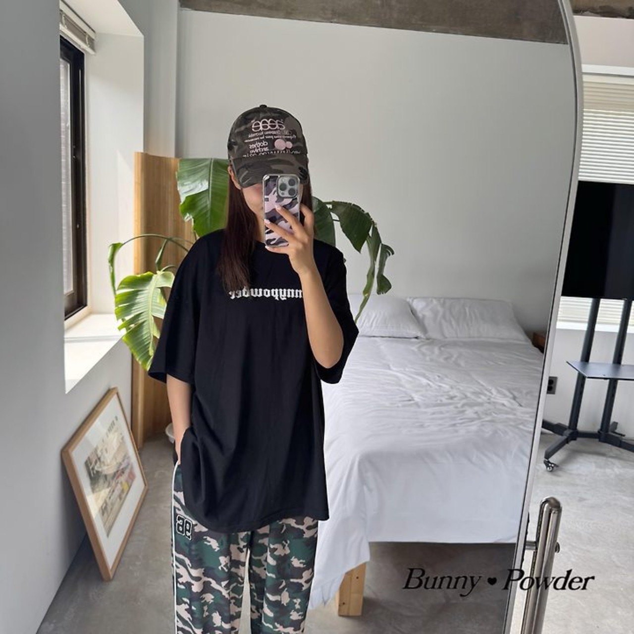 [Bunny Powder] Planning) Chrome Tee (2XL/3XL/4XL) / [버니파우더] 기획)크롬티 (2XL/3XL/4XL)