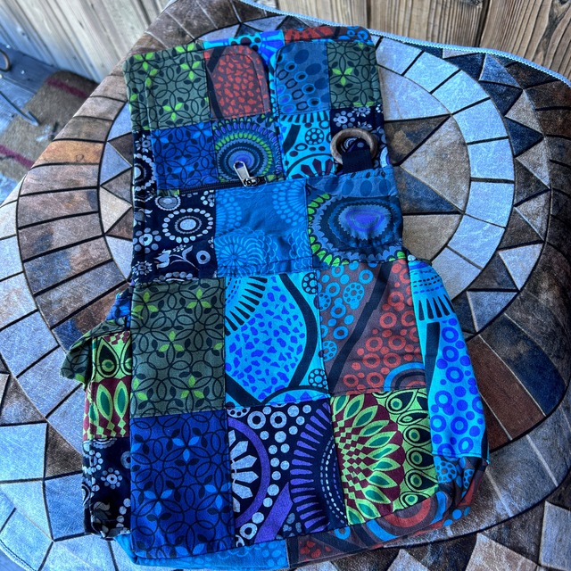 パッチワーク柄ショルダーバッグ