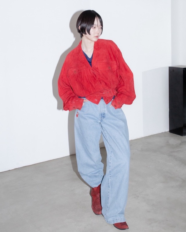 early 1990s JIL SANDER - colored suede architectural jacket