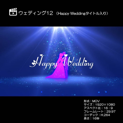 ウェディング12 （Happy Weddingタイトル入り）