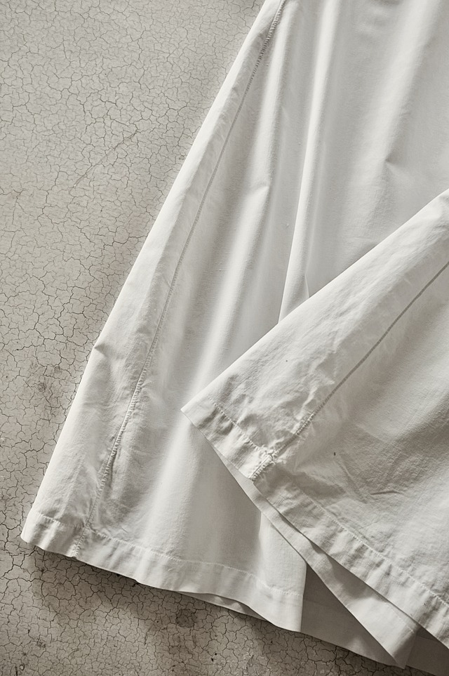 フランス 1900s 白蝶の司る白花のワンピース アンティーク