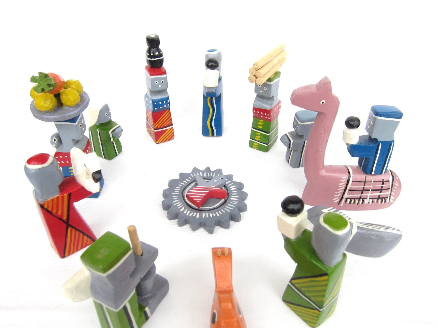 クリスマスのキリスト降誕人形セット / African Crèche Dolls | Solola