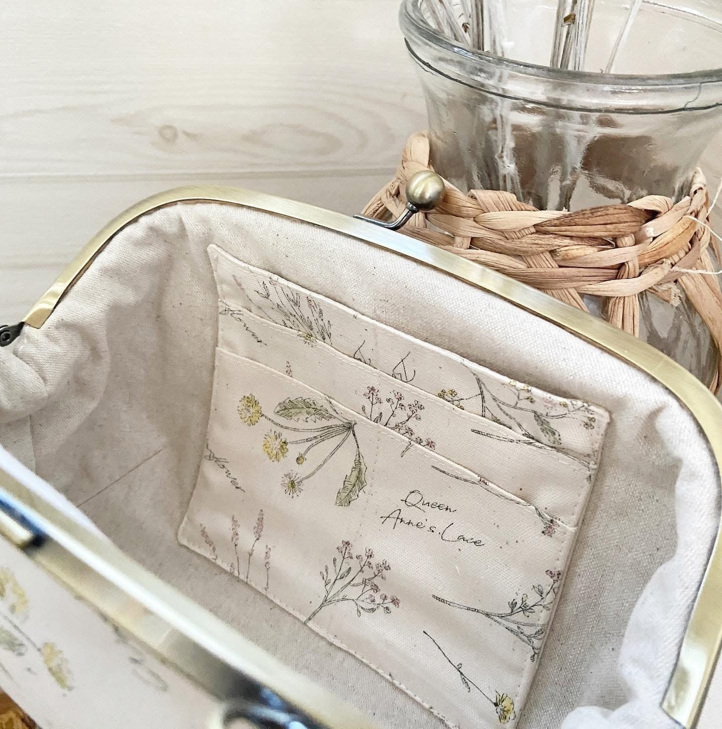 がま口ショルダー 手芸キット ※ショルダー紐別売り 【中級 手芸キット