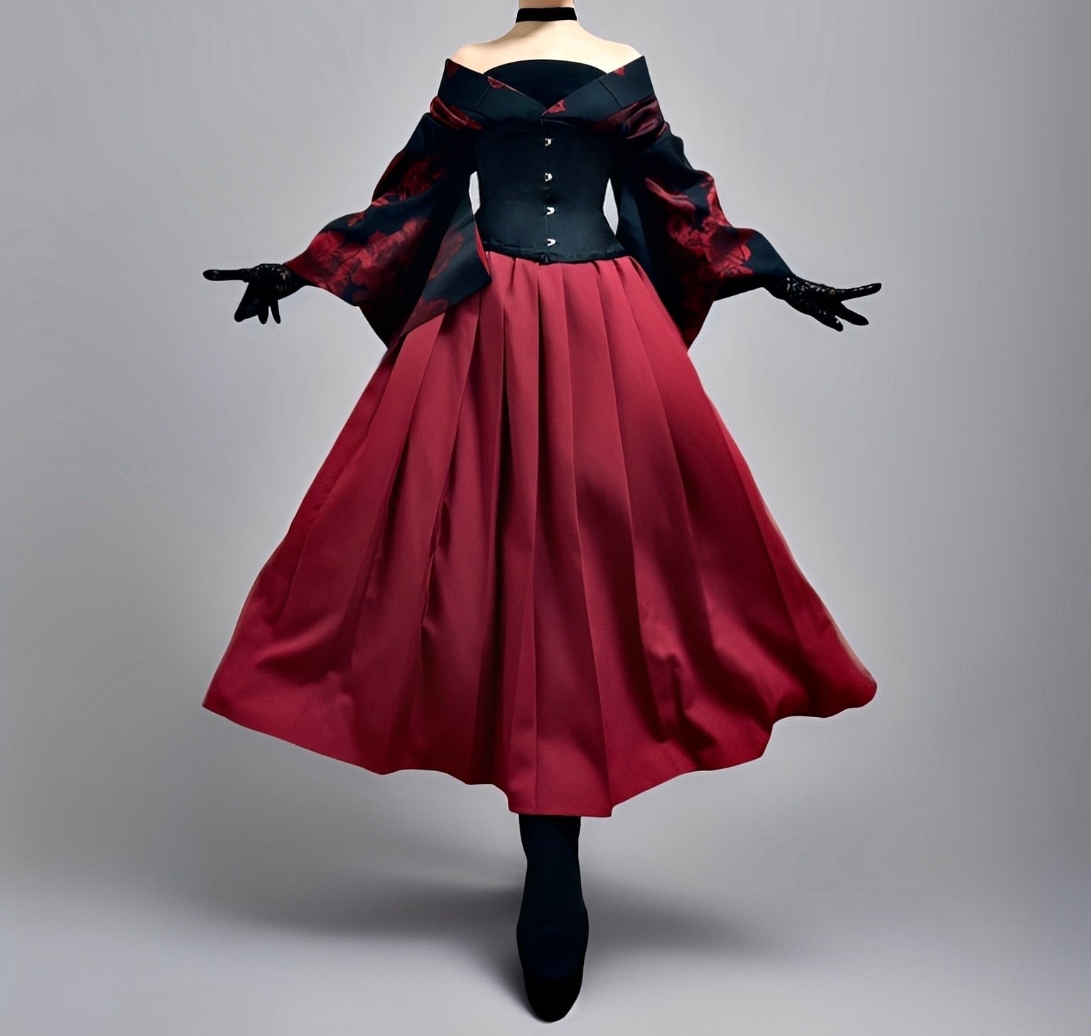 袴スカート ワインレッド | MISAMARU