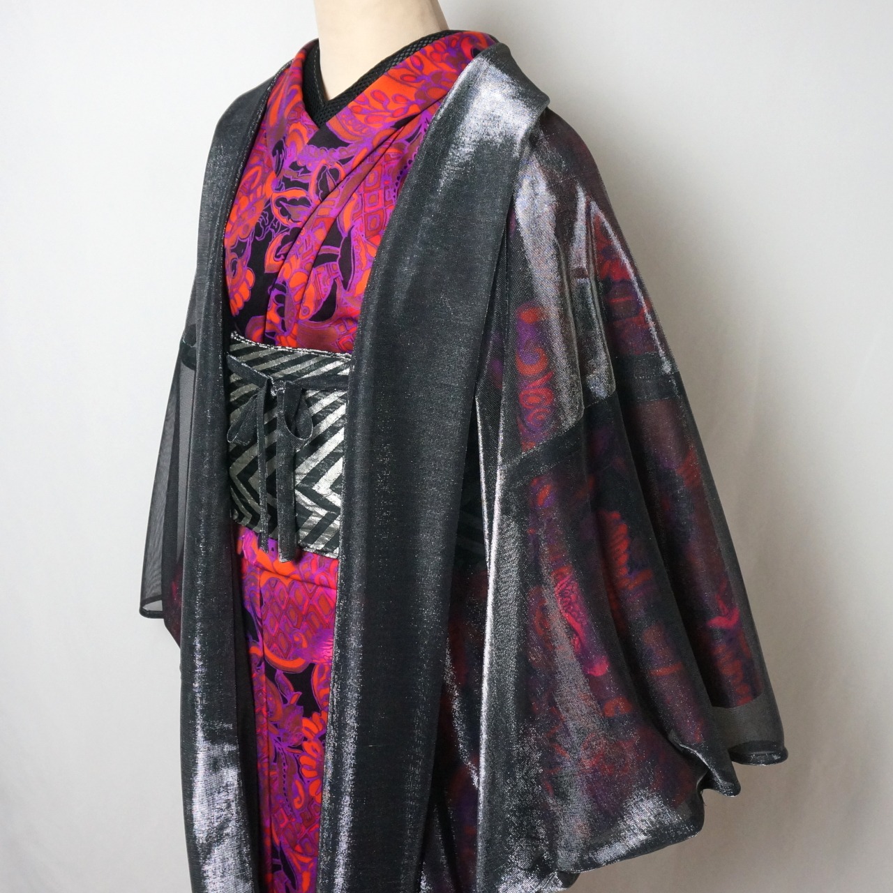 【即納品】Rumi Rock羽織　オーロラ　シルバー　[ B1029 B1030]