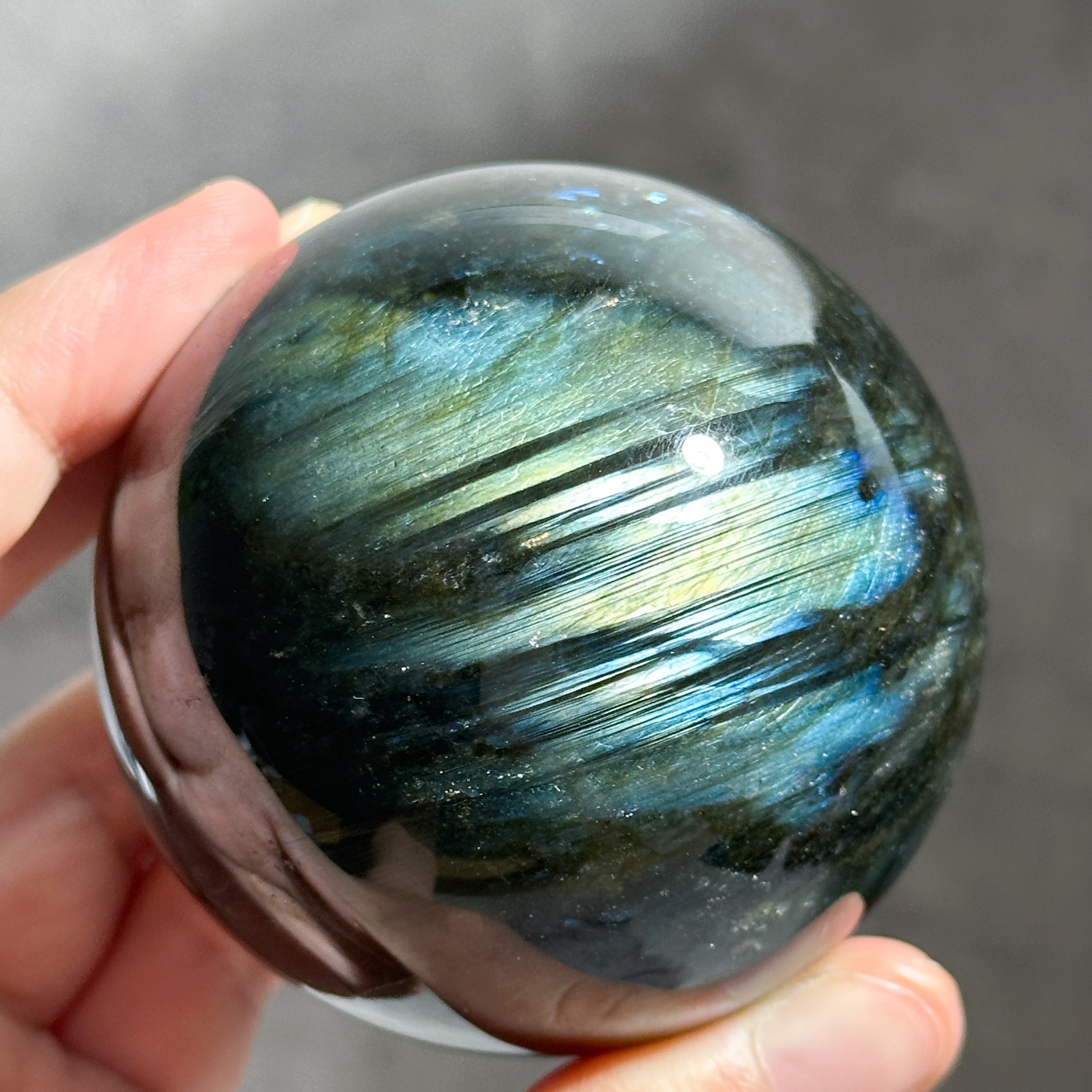 天然ラブラドライト特大スフィア 120mm ポリッシュ Bigラブラドライト スフィア 93◇ Labradorite ◇天然石・鉱物