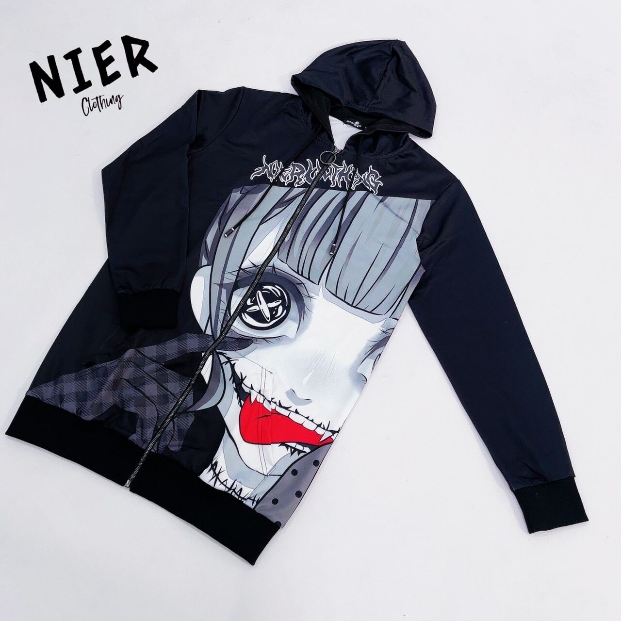 【美品】NieR CLOTHING 擬人化 ジップアップビッグパーカー