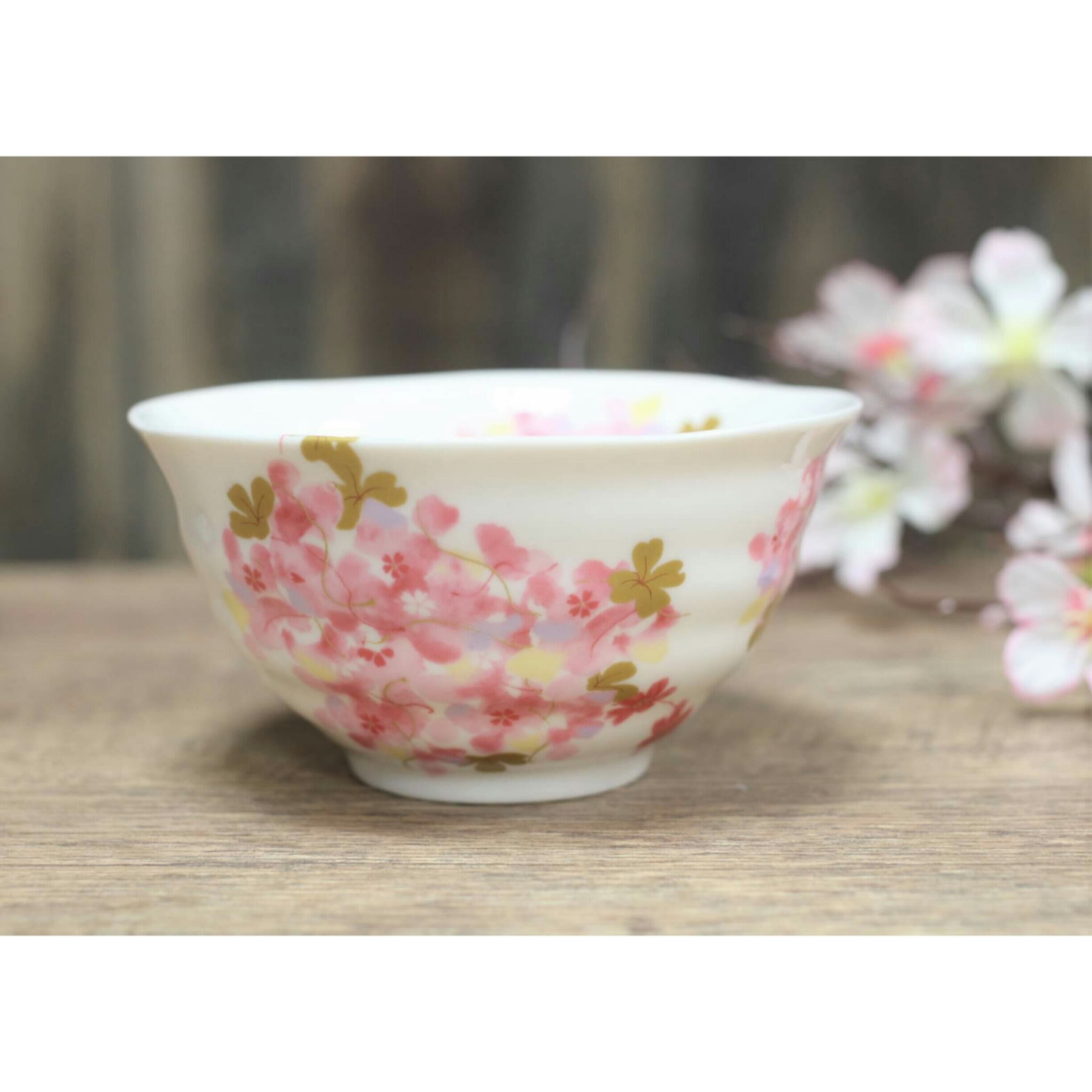 美濃焼陶器 桜 お茶碗/煎茶碗 単品【小物小町】 | 和雑貨屋 ❀小物小町❀
