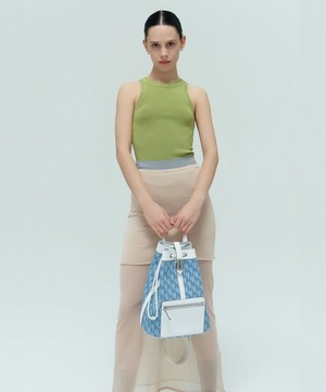 [VUNQUE] Tosee Denim Drawstring L White