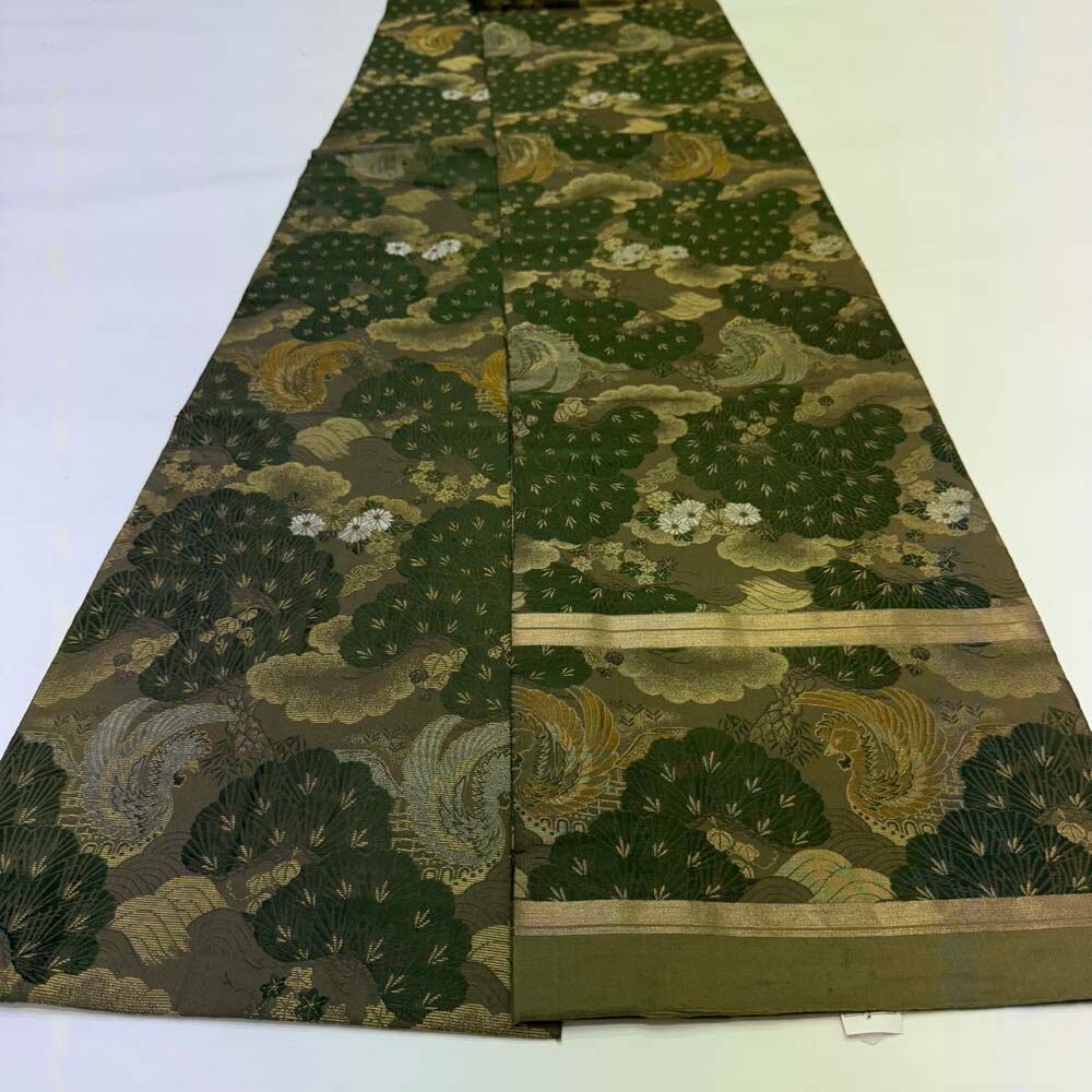 丸帯 アンティーク ヴィンテージ 全通 金帯 323cm 花嫁衣装 貸衣装 中古 リサイクル 結婚式 婚礼 着付け 舞台 きもの 着物 5133