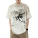 グラフィックプリントフェードアートTシャツ 2col   A00082