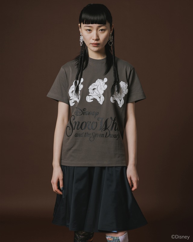 【NON TOKYO ノントーキョー】 / PRINT T-SHIRT(GRUMPY) プリントTシャツ(おこりんぼ) / GRAY