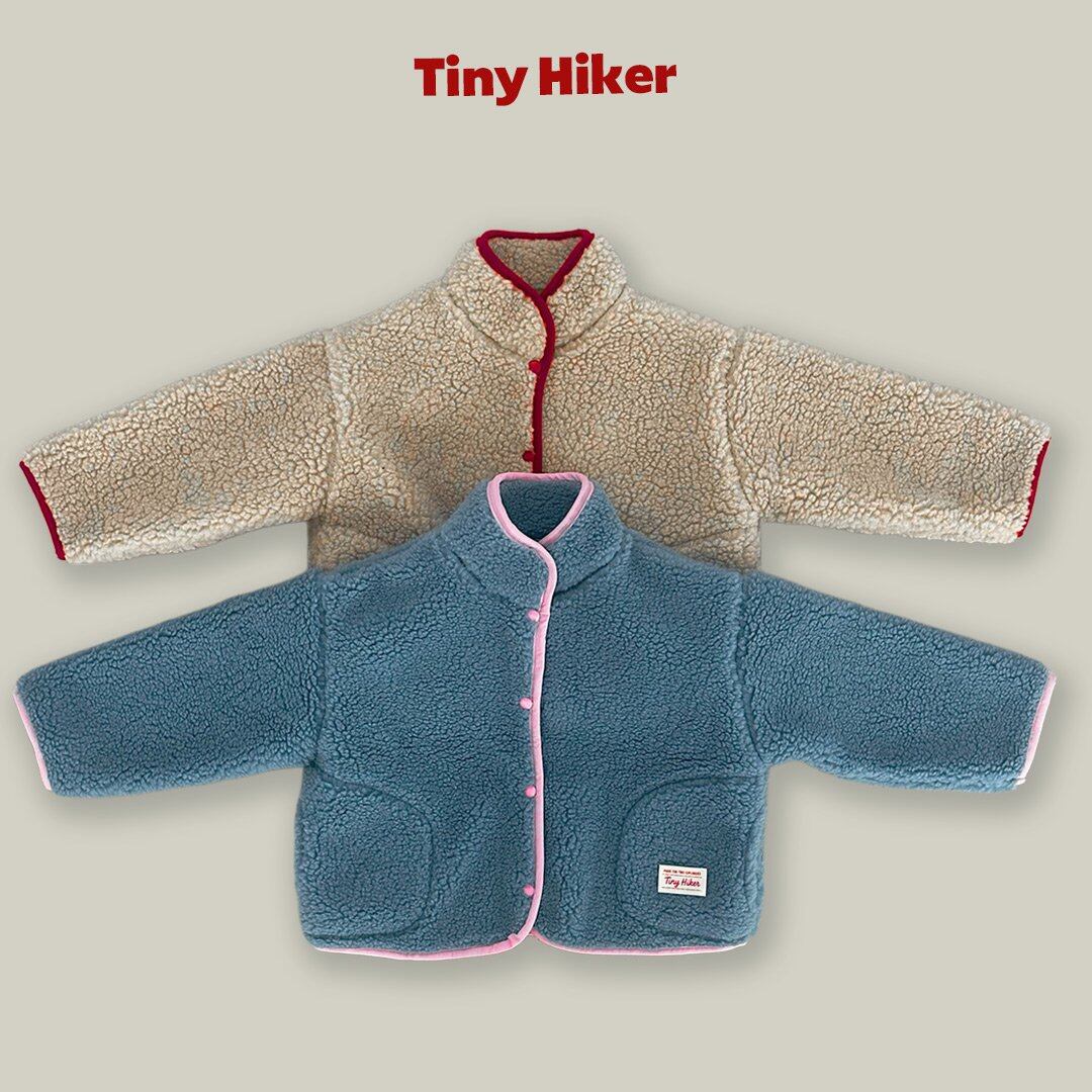もこもこ配色ジャケット 【TinyHiker】