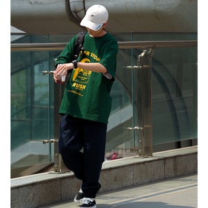 Skate graphic oversized tee  0837