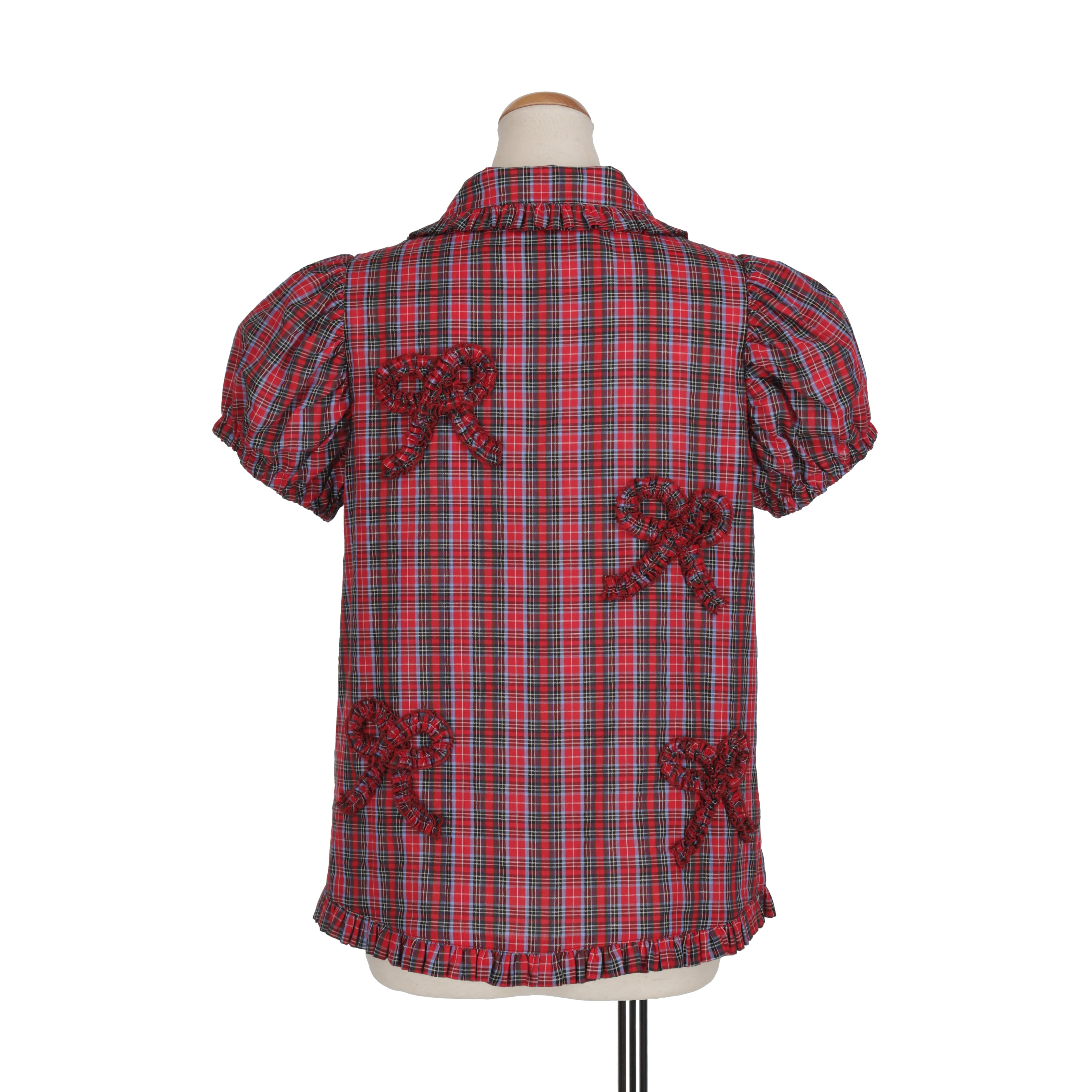 リボンデコレーションブラウス　RED