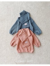 アーバンラビット / URBAN RABBIT / ケーブルロングT＆マフラーセット / 韓国子供服 / キッズ / 26winter〖取寄〗*XS~XL*
