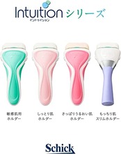 Schick(シック) シック Schick イントゥイション 敏感肌用 クラブパック 女性用 カミソリ (替刃5コ 内1コは本体に装着済み) 単品 グリーン 1個 (x 1)