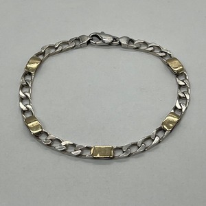 ティファニー TIFFANY フィガロチェーン ブレスレット SV YG コンビ