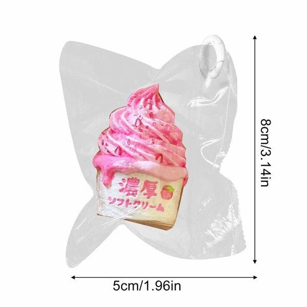 クリーミースクイーズ 濃厚ソフトクリーム 抹茶 squishy シリコン 水感