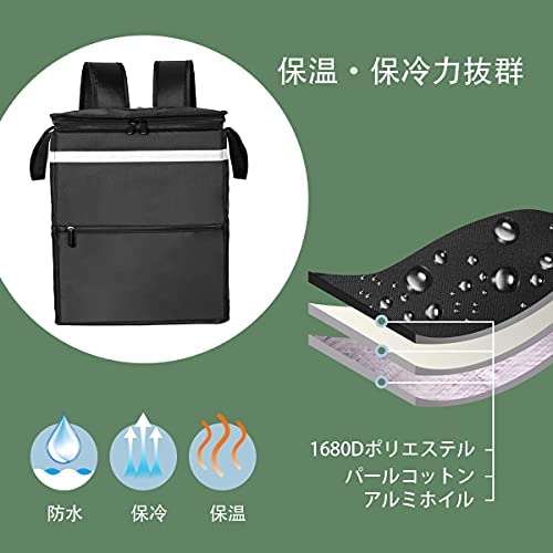 JPCS 2021年最新版 ウーバーイーツ バッグ uber eats 配達 用 