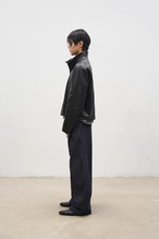 SOUTHFISH Vintage PU Leather Lazy Collar Jacket