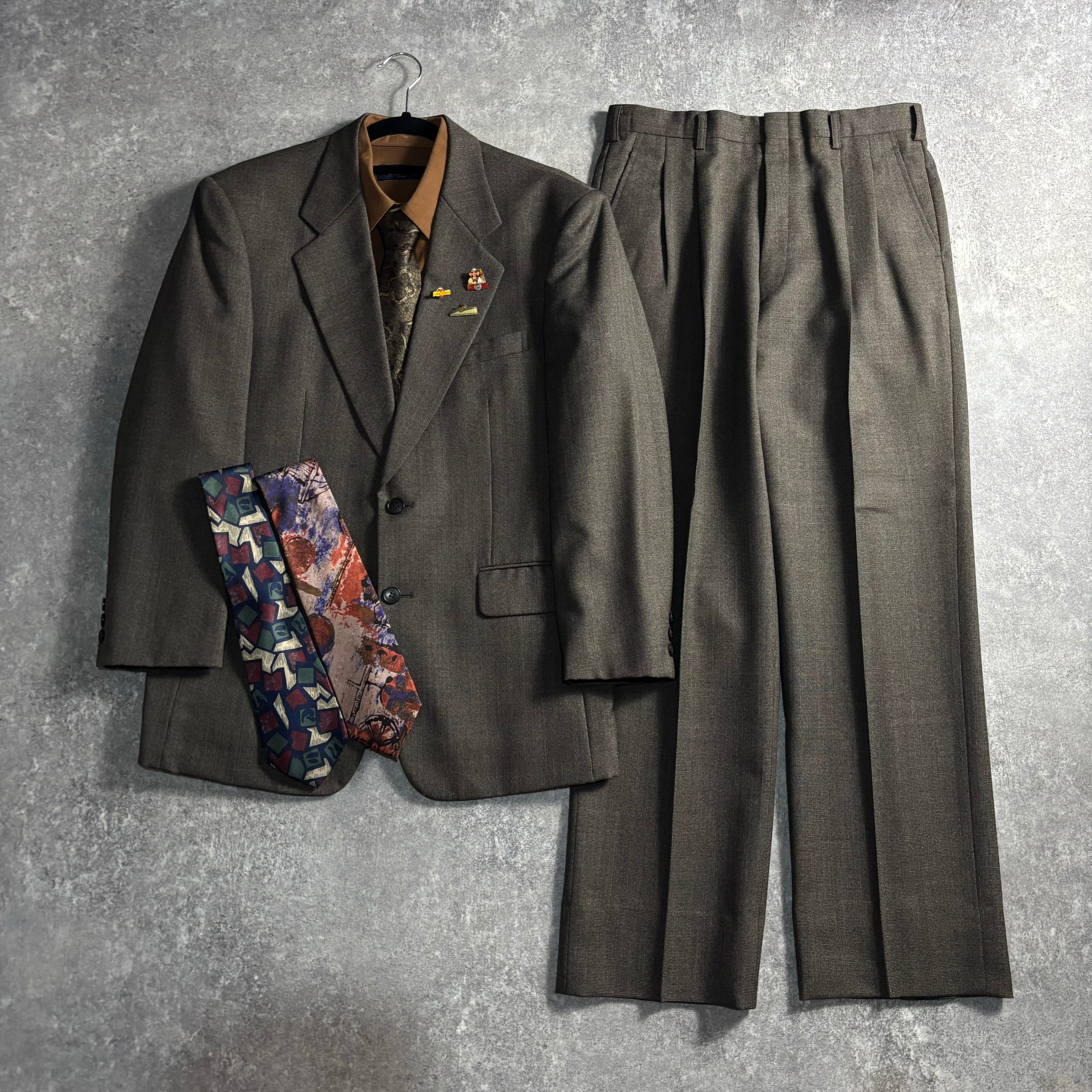 LOST特注【vintage】セットアップ シングルスーツ ダークネイビー | LOST