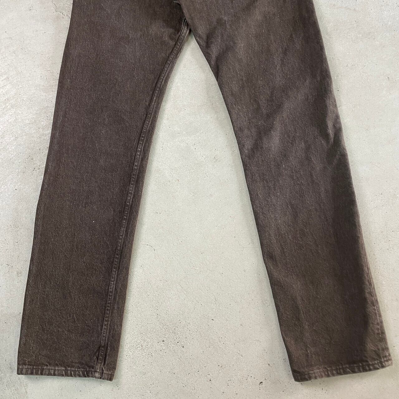 00年代 スペイン製 Levi's ユーロリーバイス 501 ブラウンデニムパンツ