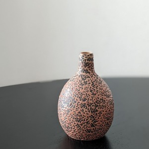 DES POTS / flower vase - pink × gray colored -