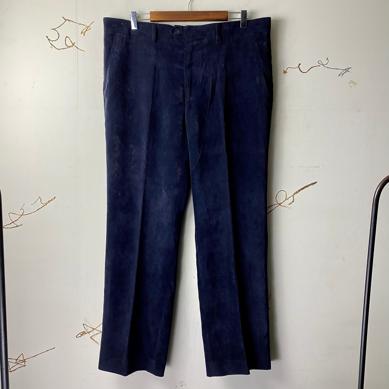 vintage GIORGIO ARMANI navy corduroy pants