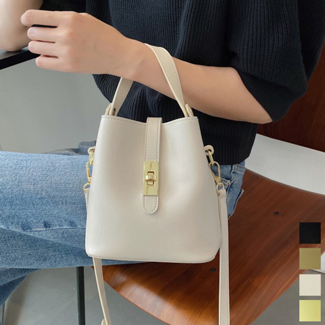 新作 #2024【 #クーコ #COOCO】#フェイクレザー #メッシュバケツ型