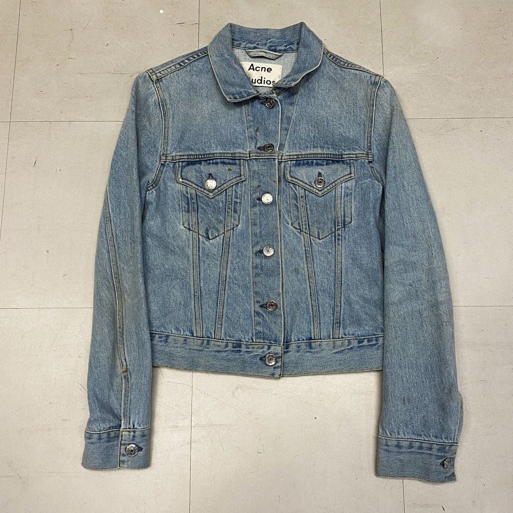 【美品】Acne Studios lot ” オーバーサイズフィット - デニムジャケット “ ⠀ Studios Acne 34 EUR デニムジャケット ジャケット・アウター