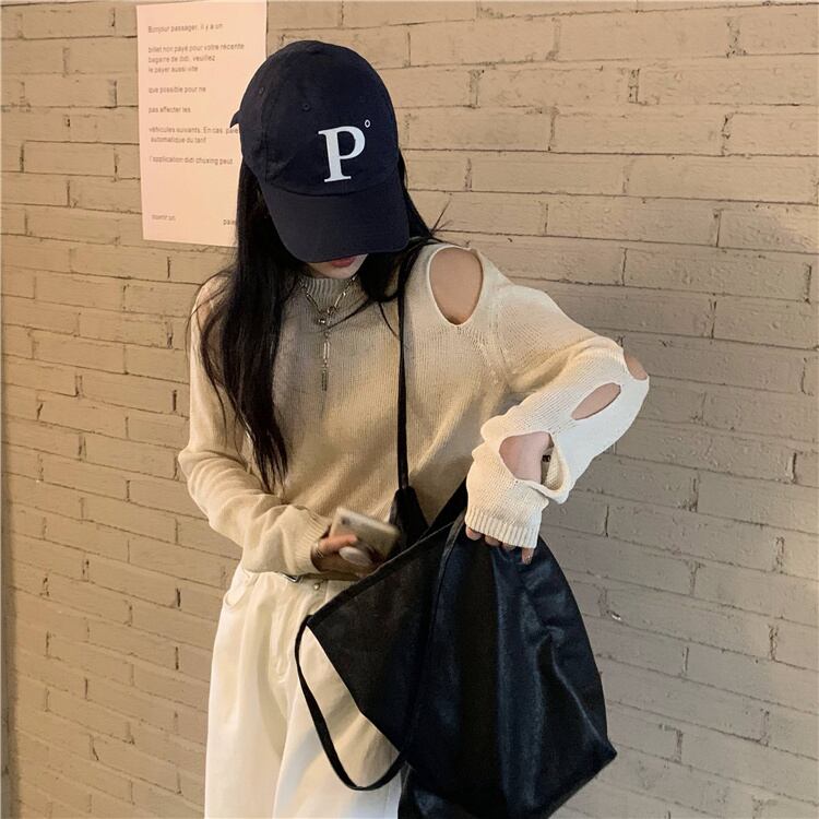 ストラップレスセーター サマー薄手ジャケット ブラウス オータムトップス ロング 大人ガーリー スウィート キュート カジュアル 夏物 秋物 モンロー66533911076