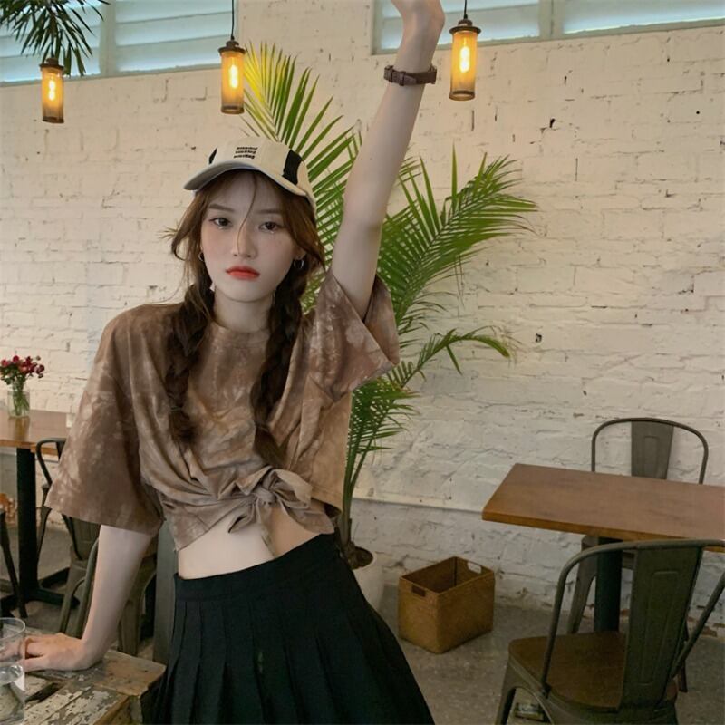 Tシャツ サマーカジュアルルーズトップス 夏物 ブラックストロベリース32314592752