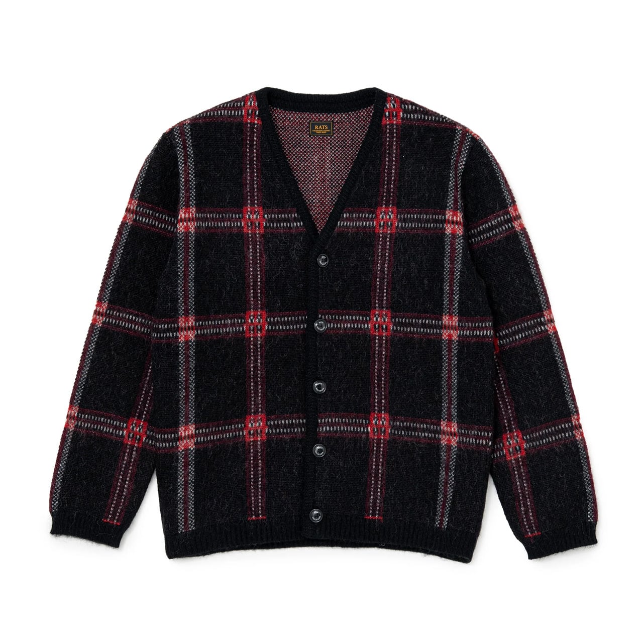モヘアカーディガン / RATS(ラッツ) / MOHAIR CHECK CARDIGAN(26'RN-1011)