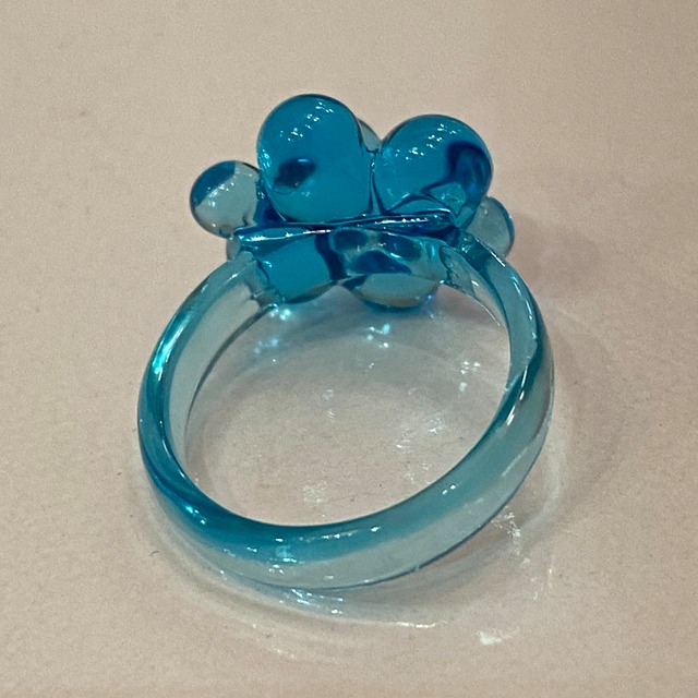 ぷくぷくフラワークリアリング リシェル K2133 Mocha 下北沢