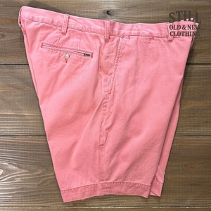 2000's  POLO  Ralph Lauren SALMON PINK COTTON SHORTS 【サイズ表記 40】 / 2000年代 ポロ ラルフローレン サーモンピンク  コットン ショーツ
