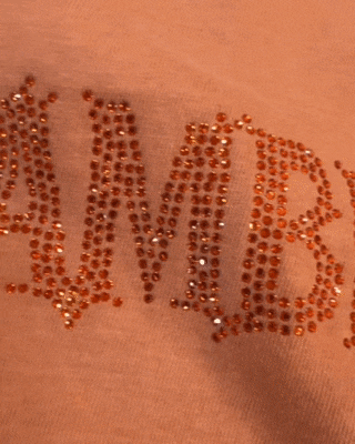 PRECIOSA®クリスタルロゴ Tシャツ|オレンジ