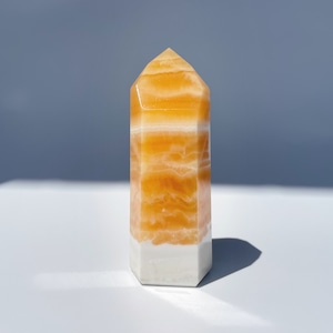 オレンジカルサイト タワー型05◇ Orange Calcite ◇天然石・鉱物・パワーストーン