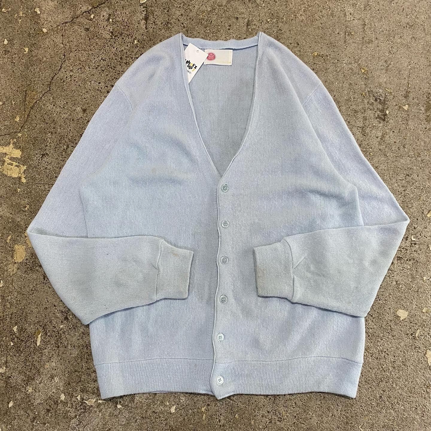 KINGS ROAD(キングスロード) 70S アクリルカーディガン BLACK 古着 70