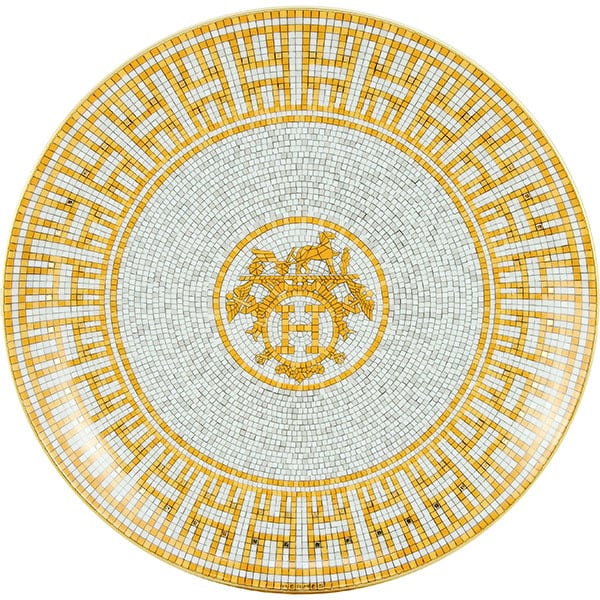 New HERMES エルメス プレート デザートプレート ペア モザイク 24