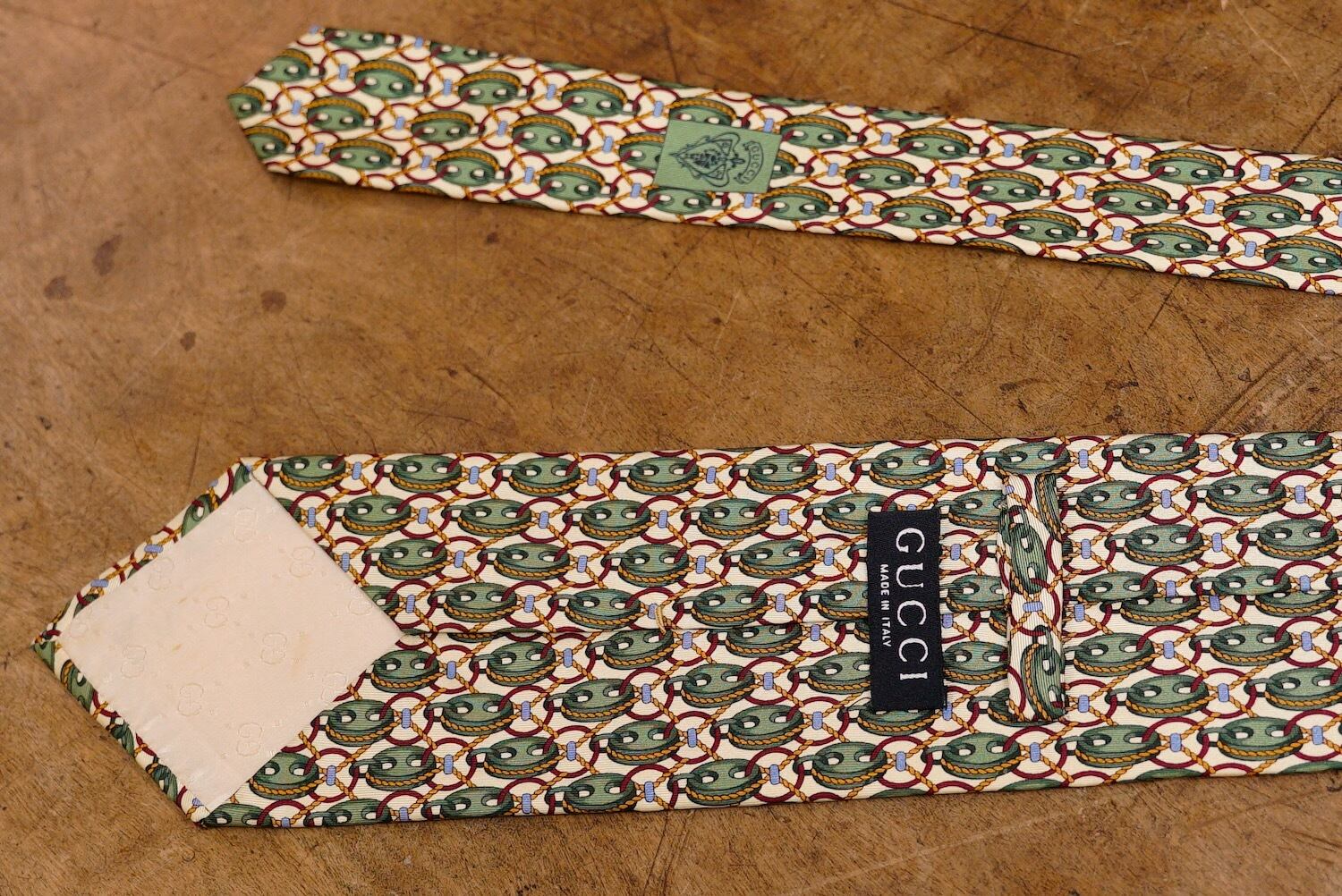 3064 GUCCI グッチ MADE IN ITALY ネクタイ 中古 メンズ ブランド古着