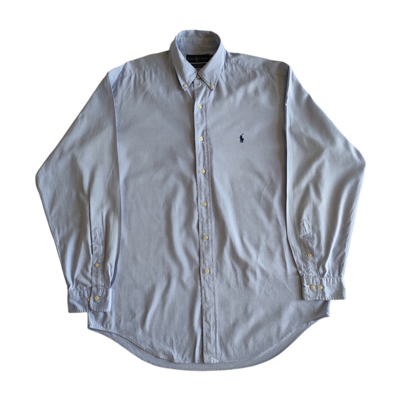 Ralph Lauren ラルフローレン ボタンダウンシャツ ドレスシャツ YARMOUTH サックスブルー メンズ VINTAGE ビンテージ