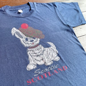 70s  〝Scottish fold〟print T-Shirt