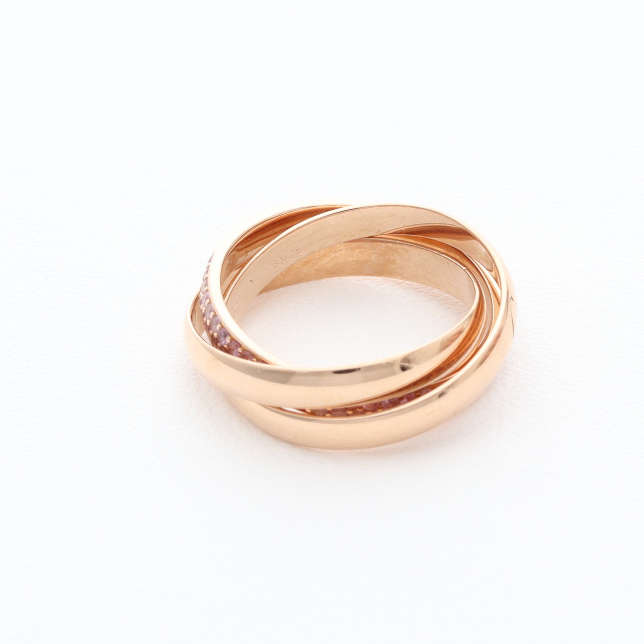 カルティエ トリニティリング ピンクサファイヤ PG #49