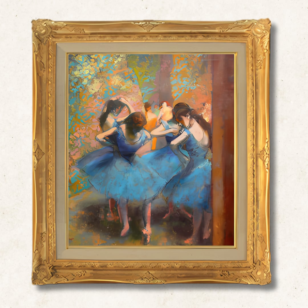クールべ ドーヴィエの漁船 油彩画 P-10 アカデミーアート エドガー・ドガ《青い踊り子たち》F10|直筆仕上げ手描き油絵