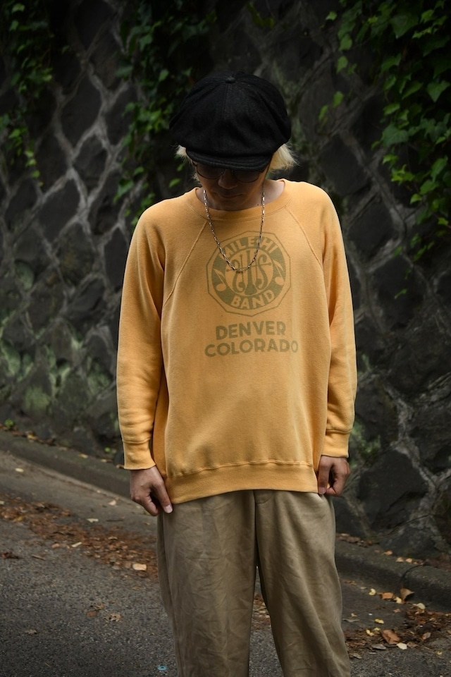 OK/60's water based print all cotton sweat.