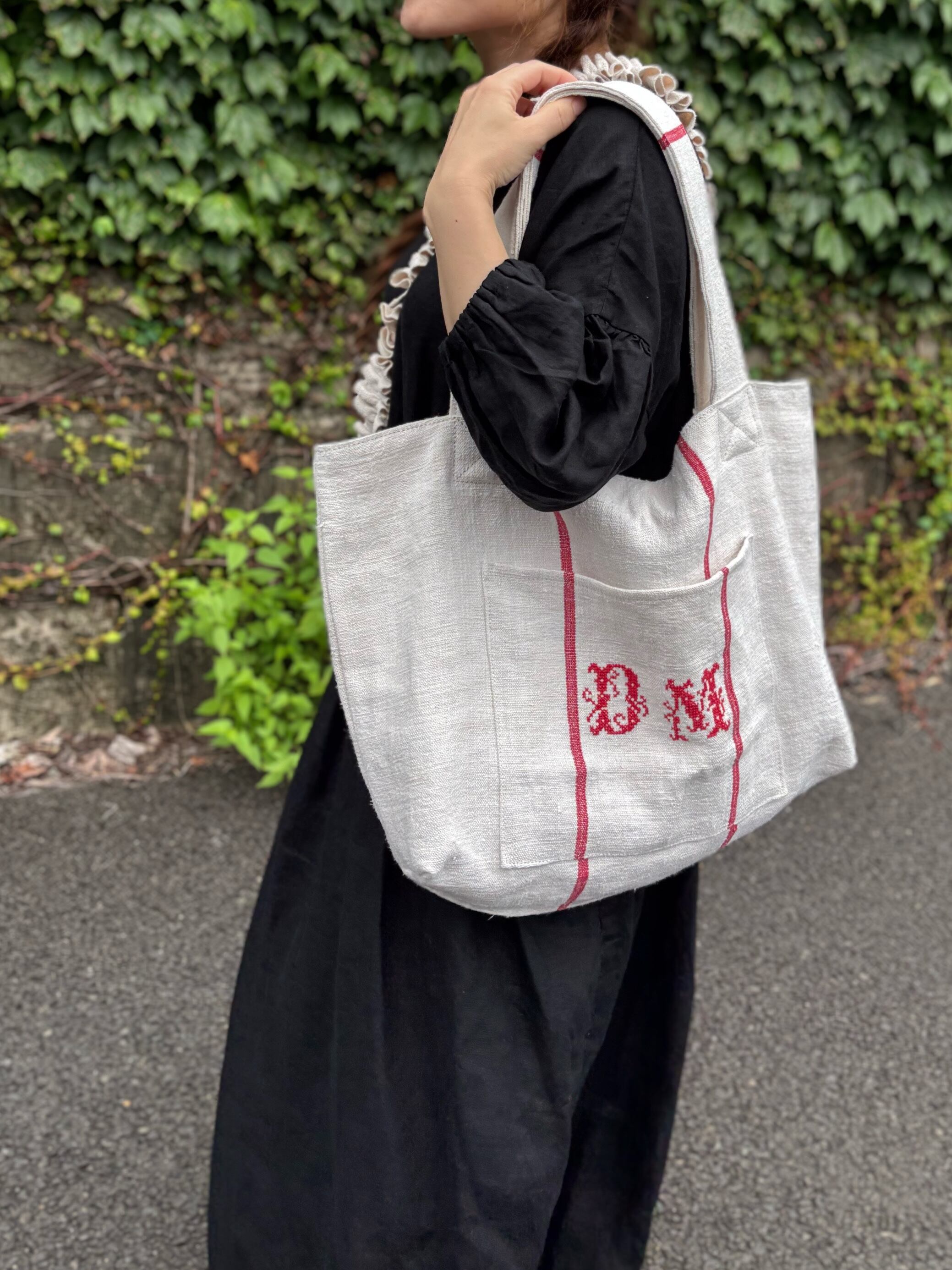 大人気アンティークリネンラベンダートートバッグ♡ | morinooto